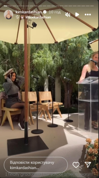 Кім Кардаш'ян закінчила юридичну школу