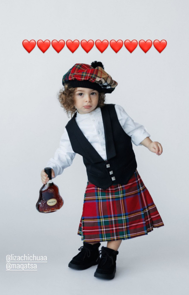 Макацарія в день 2-річчя сина показав його в традиційному образі. Фото