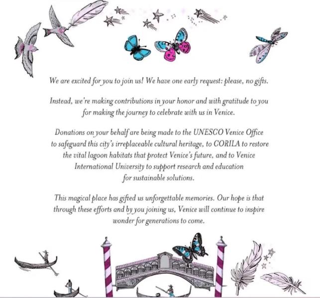 С необычной просьбой к гостям: впервые показали эксклюзивное приглашение на свадьбу Джеффа Безоса