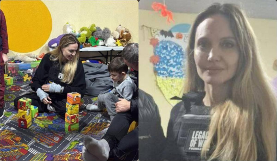 Анджелина Джоли приехала в Херсон несмотря на обстрелы и инцидент в пути