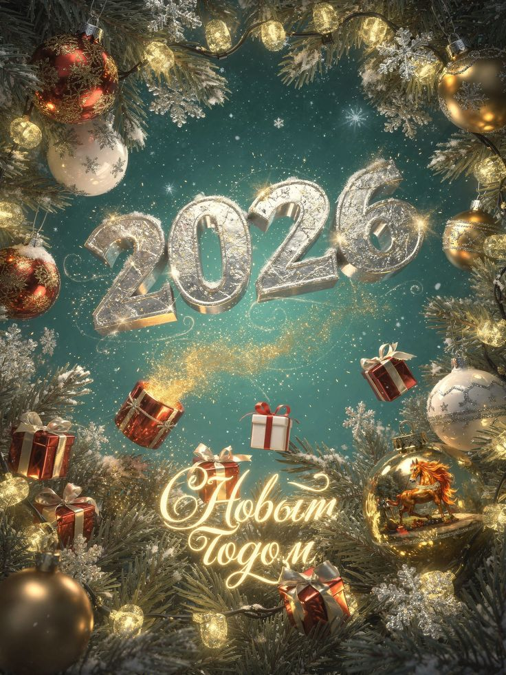 Поздравления с Новым годом 2026: искренние слова, теплые пожелания и красивые открытки.