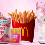 McDonald’s запустил розовое меню Pink Treats: McFlurry с мармеладками, розовый картофель фри и Sakura Sprite