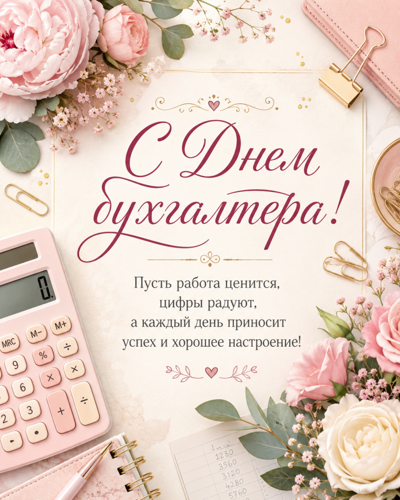 День бухгалтера 2026: поздравления коллегам, главному бухгалтеру и друзьям