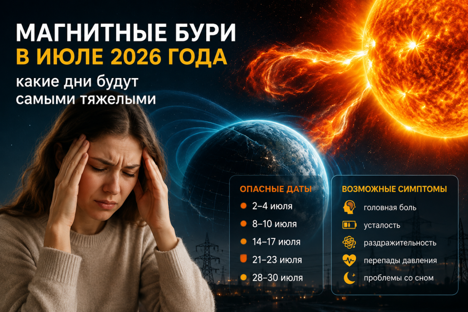 магнитные бури июль 2026, магнитные бури в июле, магнитные бури сегодня, магнитные бури Украина, прогноз магнитных бурь, опасные дни июль 2026, геомагнитная активность, геомагнитные возмущения, солнечная активность, метеозависимость, самочувствие при магнитных бурях, когда будут магнитные бури, магнитные бури 21 июля, магнитные бури 28 июля, как пережить магнитную бурю.