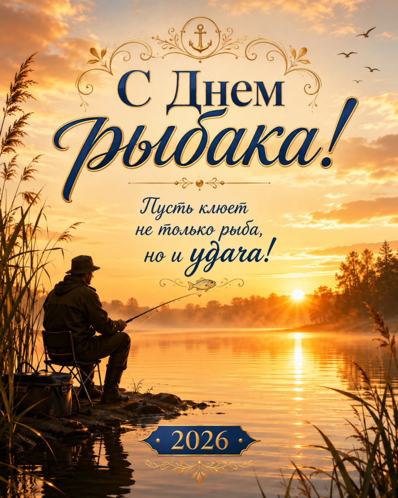 День рыбака 2026: красивые поздравления, открытки и короткие пожелания