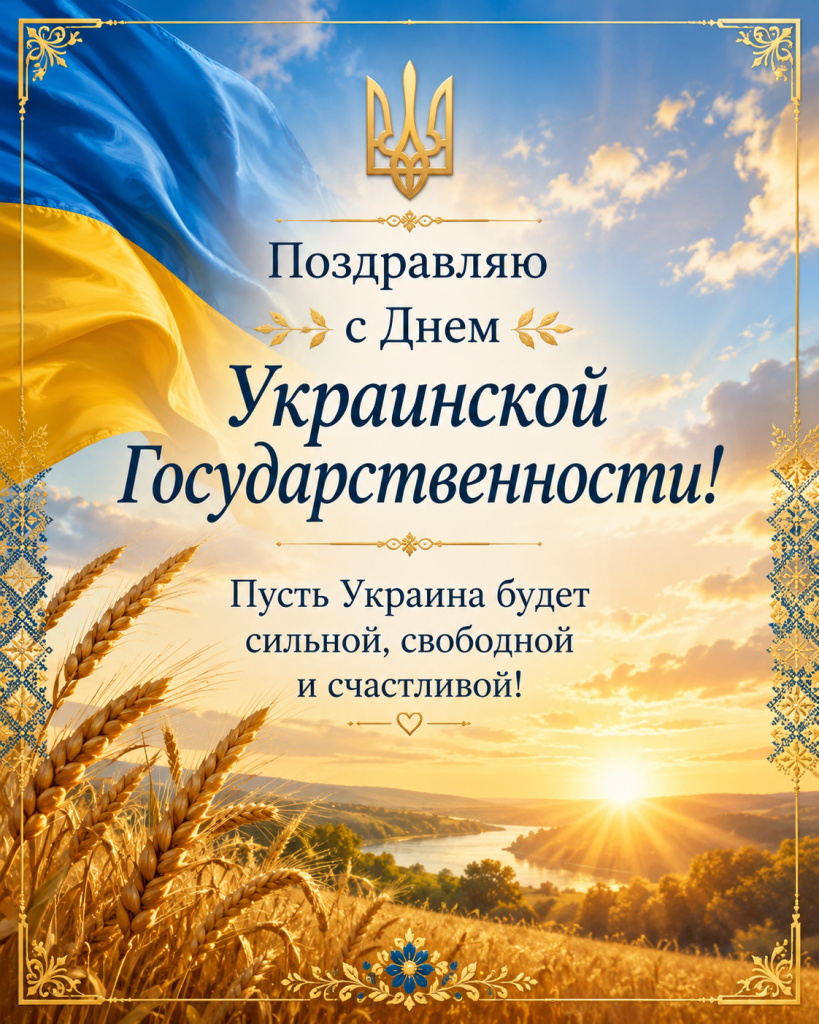 Поздравления с Днем Украинской Государственности 2026: проза, стихи и короткие SMS