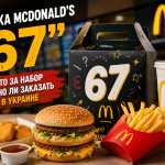 набор 67 Макдональдс, вирусный набор McDonald’s, что такое 67 в McDonald’s, McDonald’s 67 Украина, можно ли заказать набор 67 в Украине, новый набор McDonald’s, Макдональдс новинка 2026, TikTok тренд 67, мем 6 7, фастфуд тренды 2026, McDonald’s Украина меню, новый сет Макдональдс, вирусное меню McDonald’s, Макдональдс набор 67 что входит